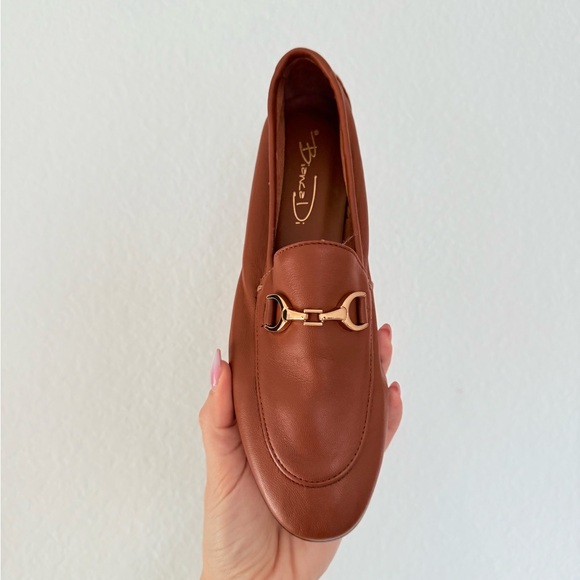Bianca Di Elegant Brown Leather Loafers SZ 36 - Picture 5 of 6